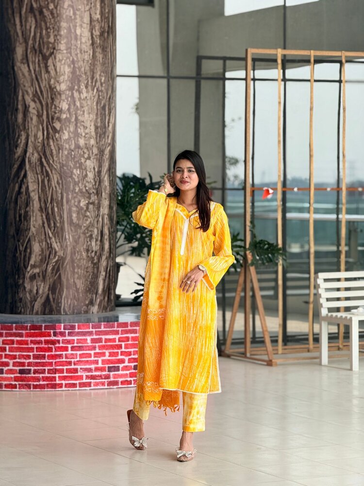 Natural Dye Batik Three Piece